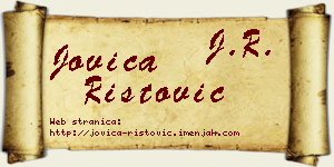 Jovica Ristović vizit kartica